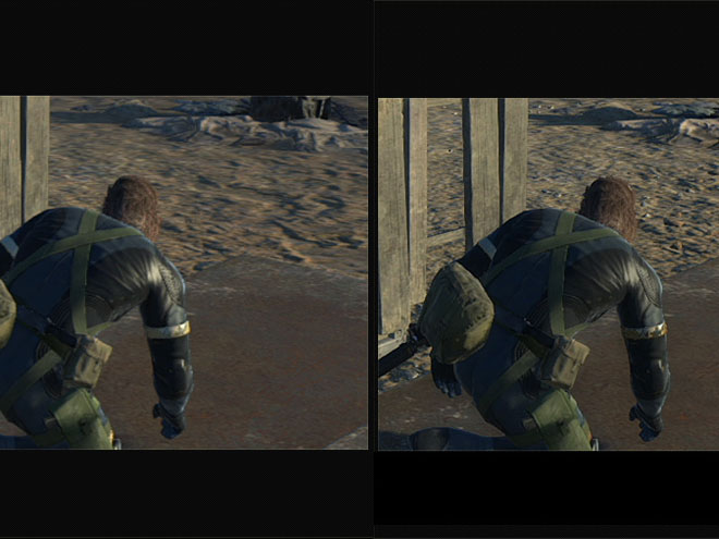 Metal Gear Solid: Ground Zeroes en Xbox 360 comparado con Xbox One. (Imagen: Konami)