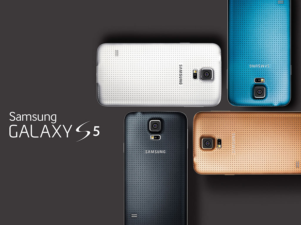 El Galaxy S5 viene en cuatro diferentes colores.