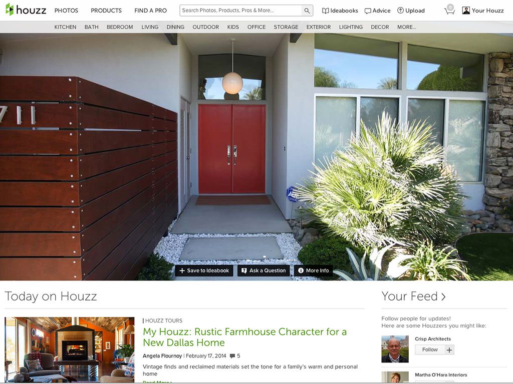 Muchas ideas y muchos estilos lo esperan. Imagen: Screenshot Houzz