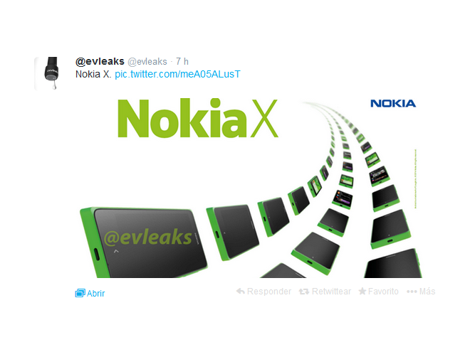 Esta es la imagen que fue filtrada del nuevo smartphone de Nokia. Imagen: Captura de pantalla