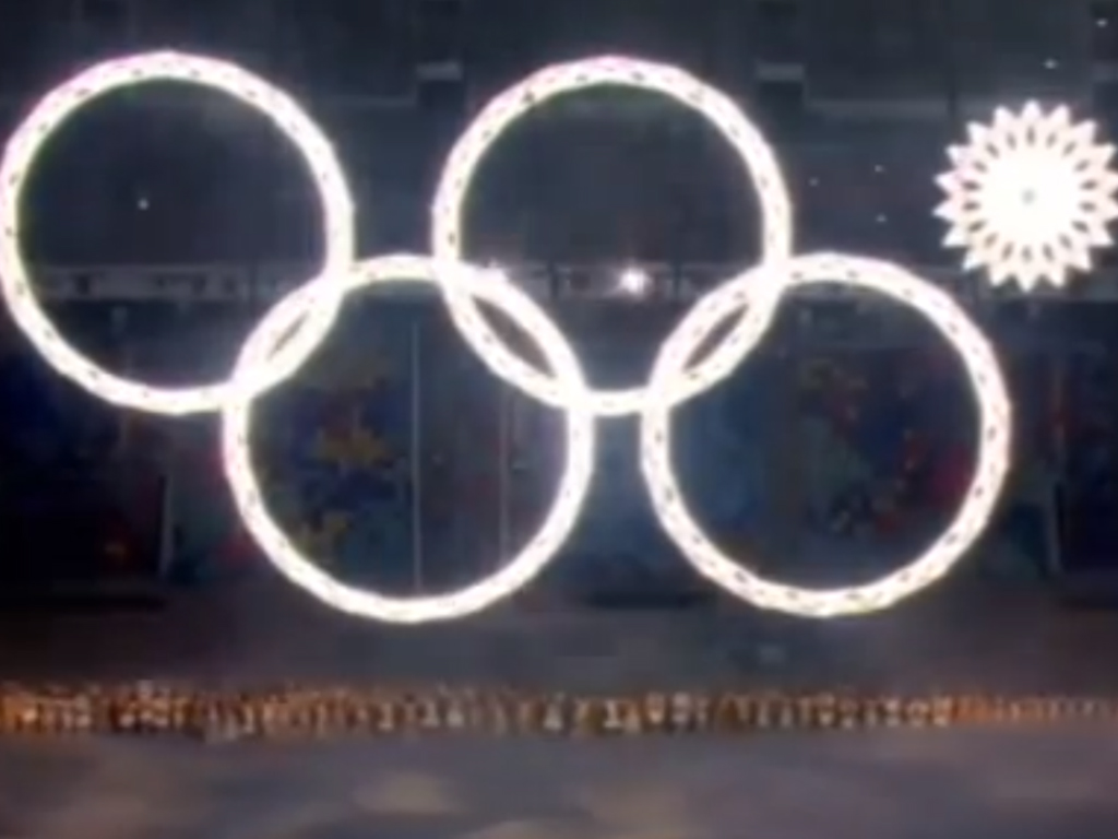 El fallo de los anillos Olímpicos (Fuente: captura de pantalla)