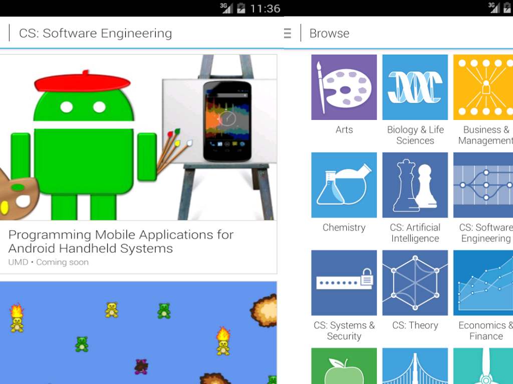 Coursera llega a Android. 