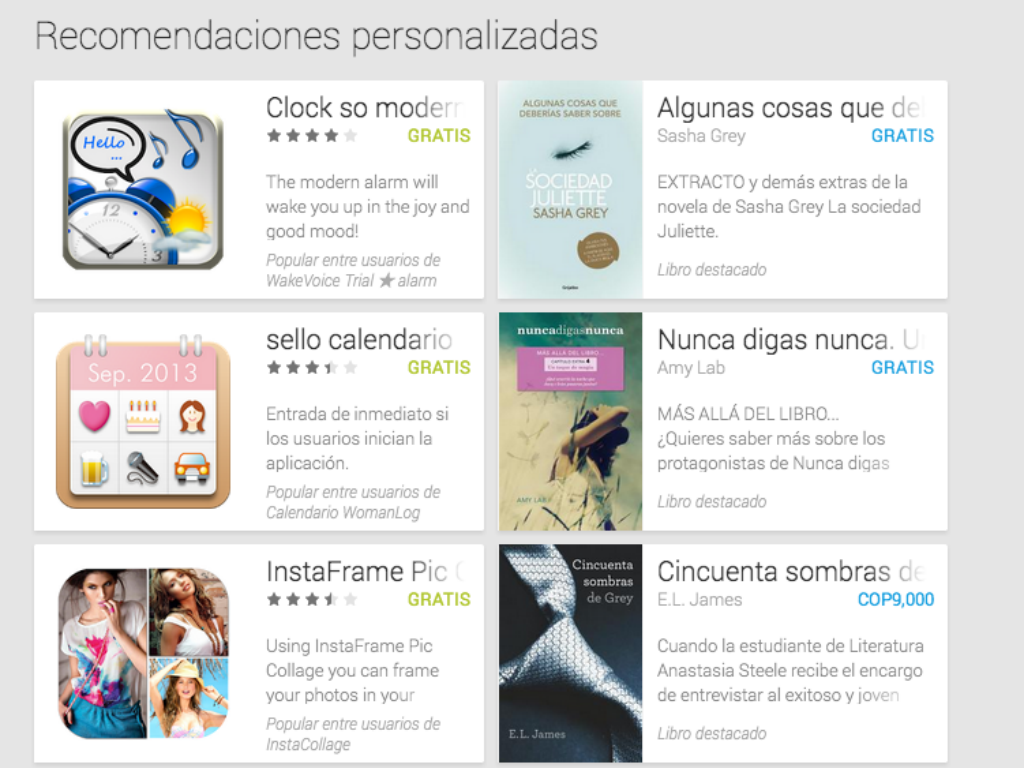 La nueva sección de Google Play Store.