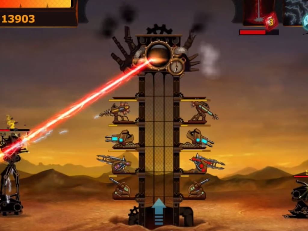Взломай защита башни. Steampunk Tower Defense. Игра похожая на Steampunk Tower