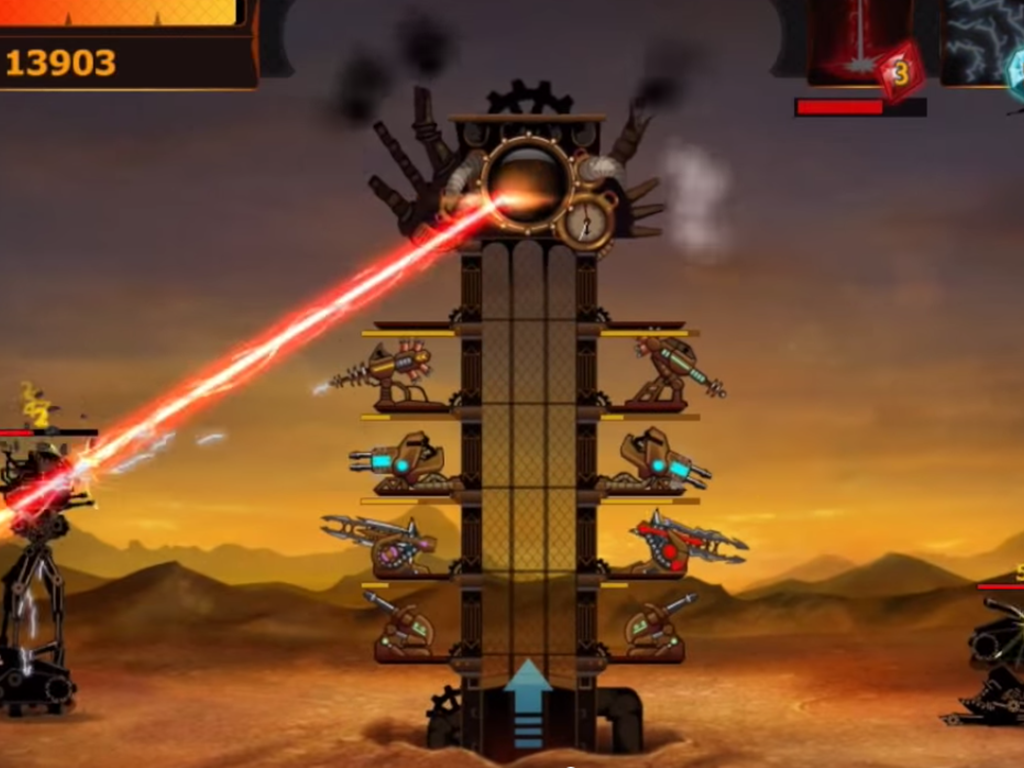 Steampunk Tower Defense. Игра похожая на Steampunk Tower. Defense игра много денег