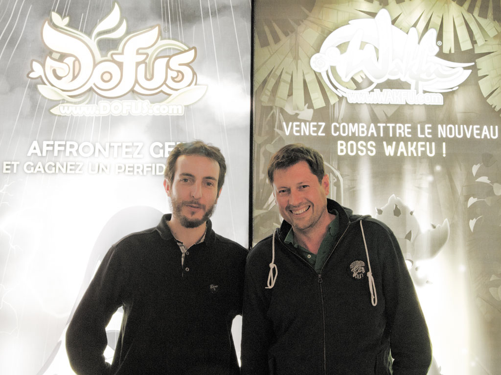 Camile Chafer (fundador de ANKAMA) y Olivier Comte (COO de ANKAMA)