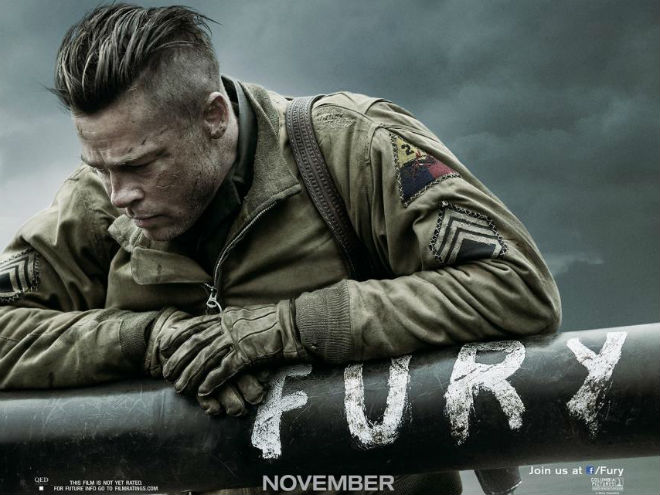 Brad Pitt en su última película, Fury