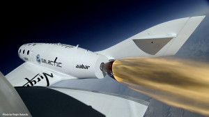 'SpaceShip Two' de Virgin Galactic en pruebas de vuelo. Imagen: Virgin Galactic