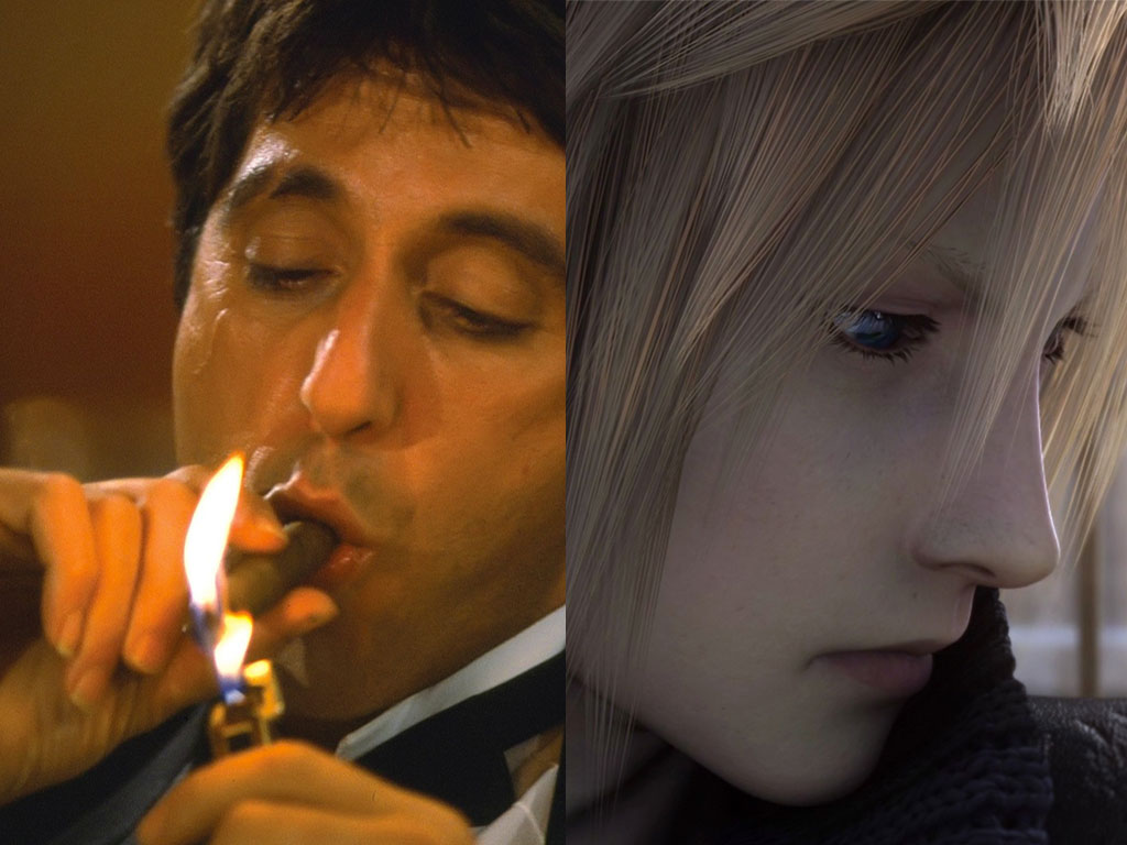 Scarface y Cloud Strife. 