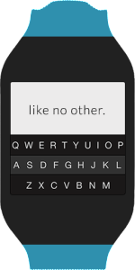 Teclado Fleksy para Gear 2.