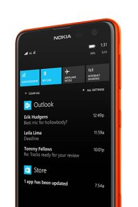 Action Center llegará a los equipos Nokia con la actualización Lumia Cyan.