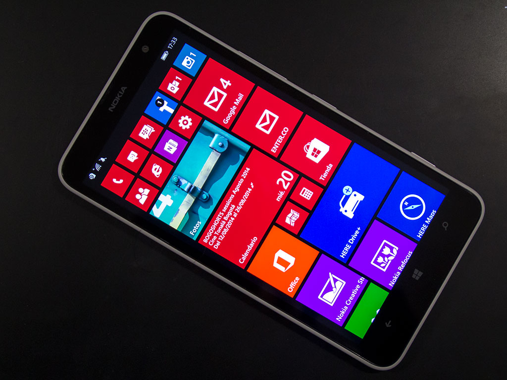 La tercera columna de Live Tiles de Windows Phone 8.1 es perfecta para pantallas grandes.
