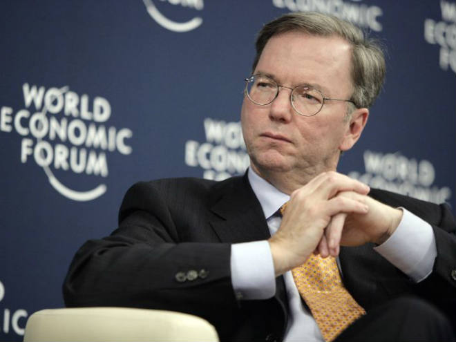 Eric Schmidt habló sobre la competencia. 