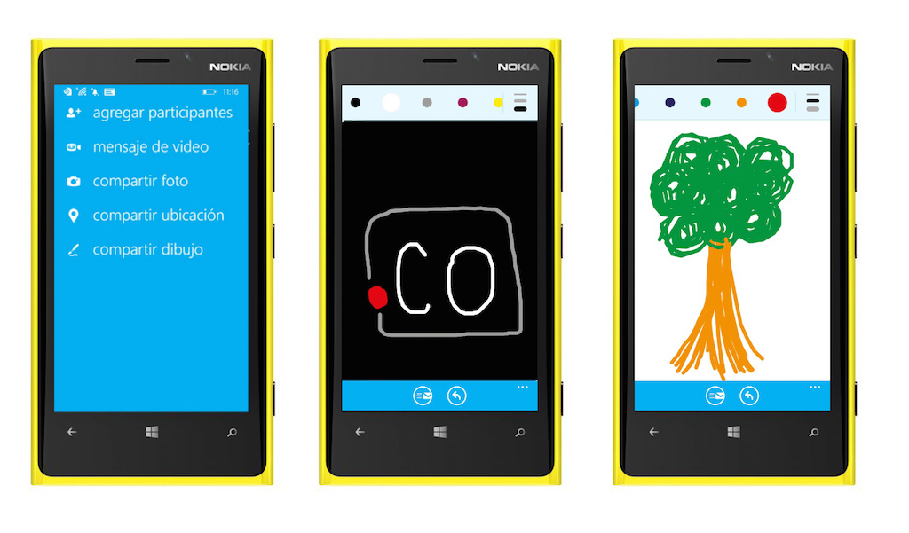 Ahora Skype para Windows Phone permite enviar dibujos.