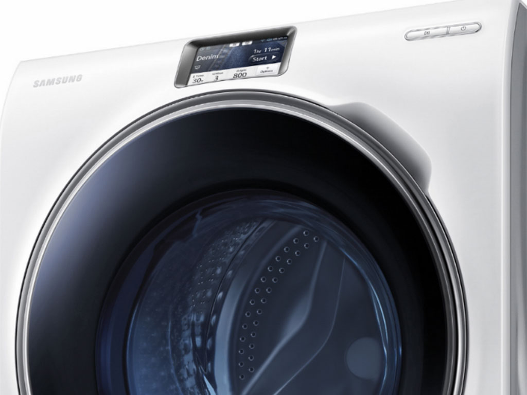 Así es la nueva lavadora inteligente de Samsung Crystal Blue •ENTER.CO
