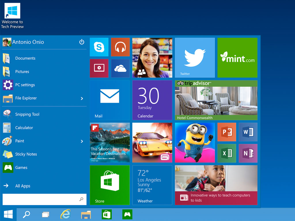 windows 10 technical preview