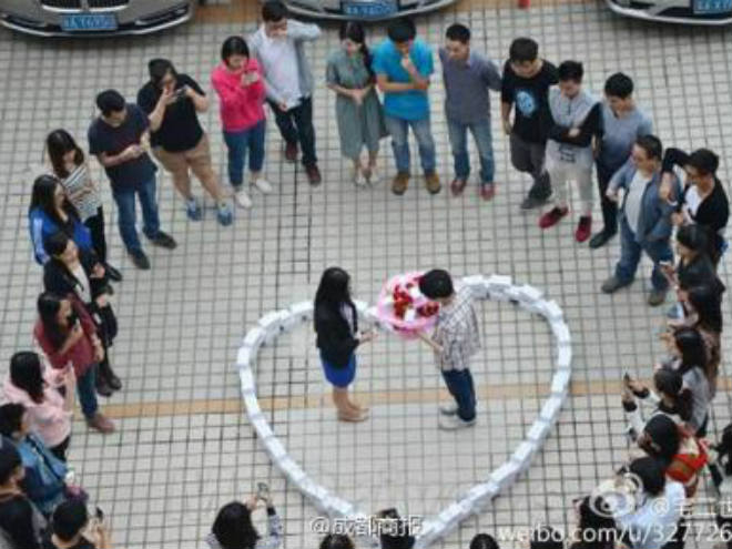 Un corazón roto en China. 