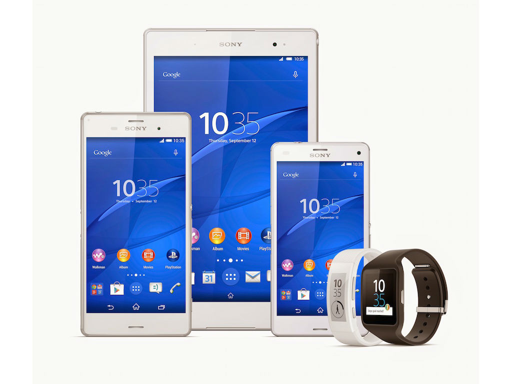 En septiembre Sony presentó dos smartphones, una tableta, un smartwatch y una smartband.