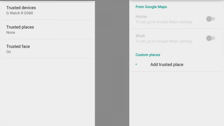 Trusted Places en Android 5.0 Lollipop