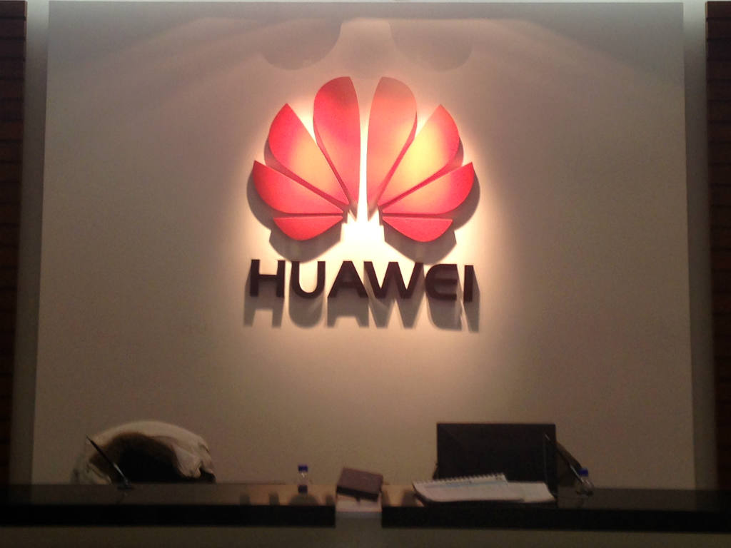 En las oficinas de Huawei en México DF. 
