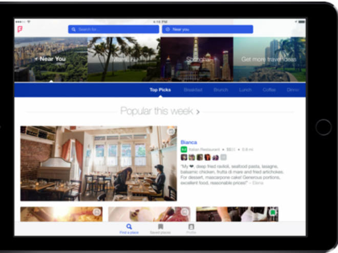 Foursquare ya está disponible para iPad