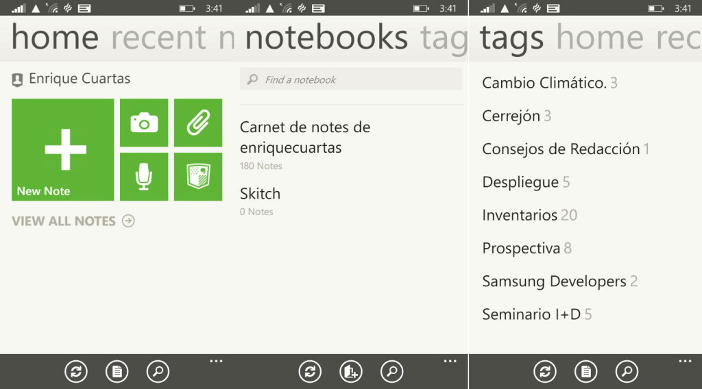 Toma notas y consúltalas en cualquier lugar con Evernote.