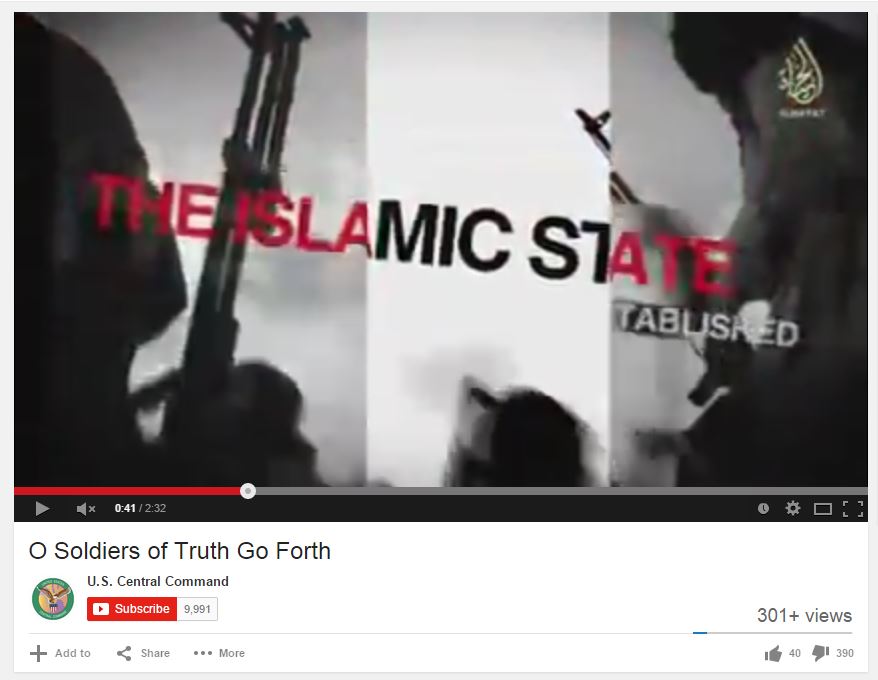 Videos de propaganda pro-islam dominaron el canal de YouTube del pentágono.