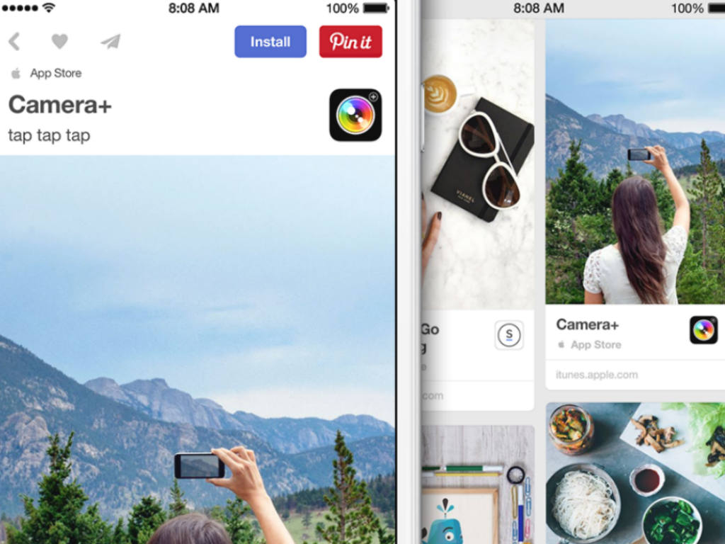 Pinterest y Apple te ayudan a descubrir más apps. 