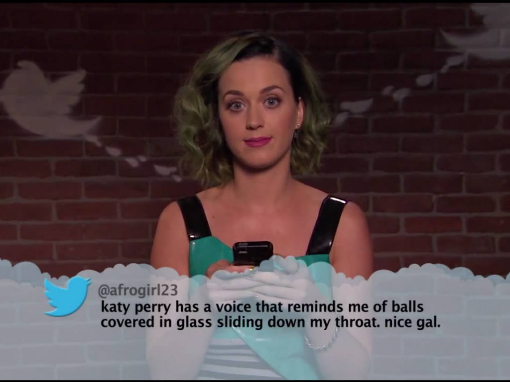 Katy Perry, una de las víctimas de los mensajes en Twitter. 