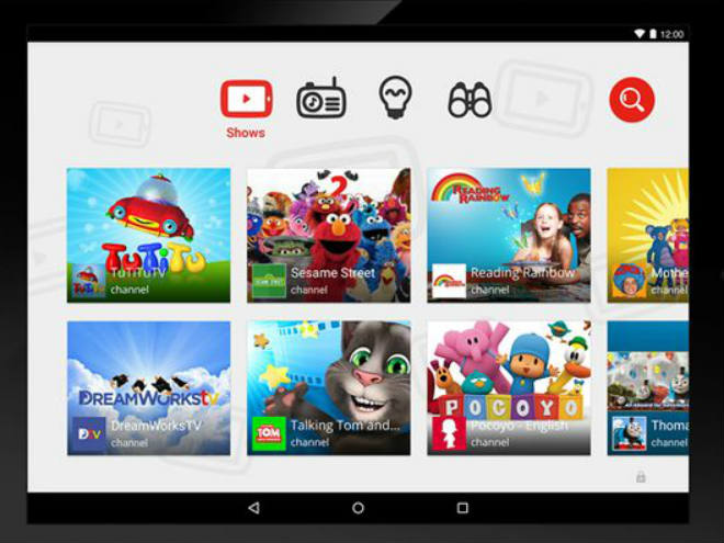 YouTube Kids para todos los niños. 