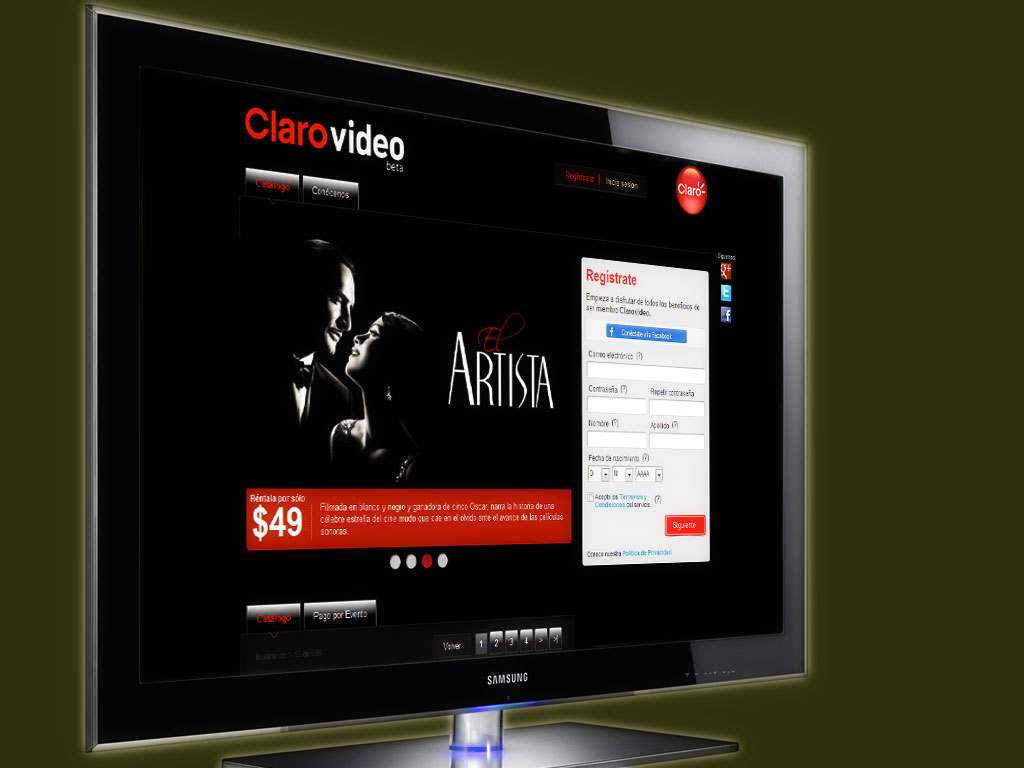 Claro Video en tus dispositivos o tu Smart TV. 