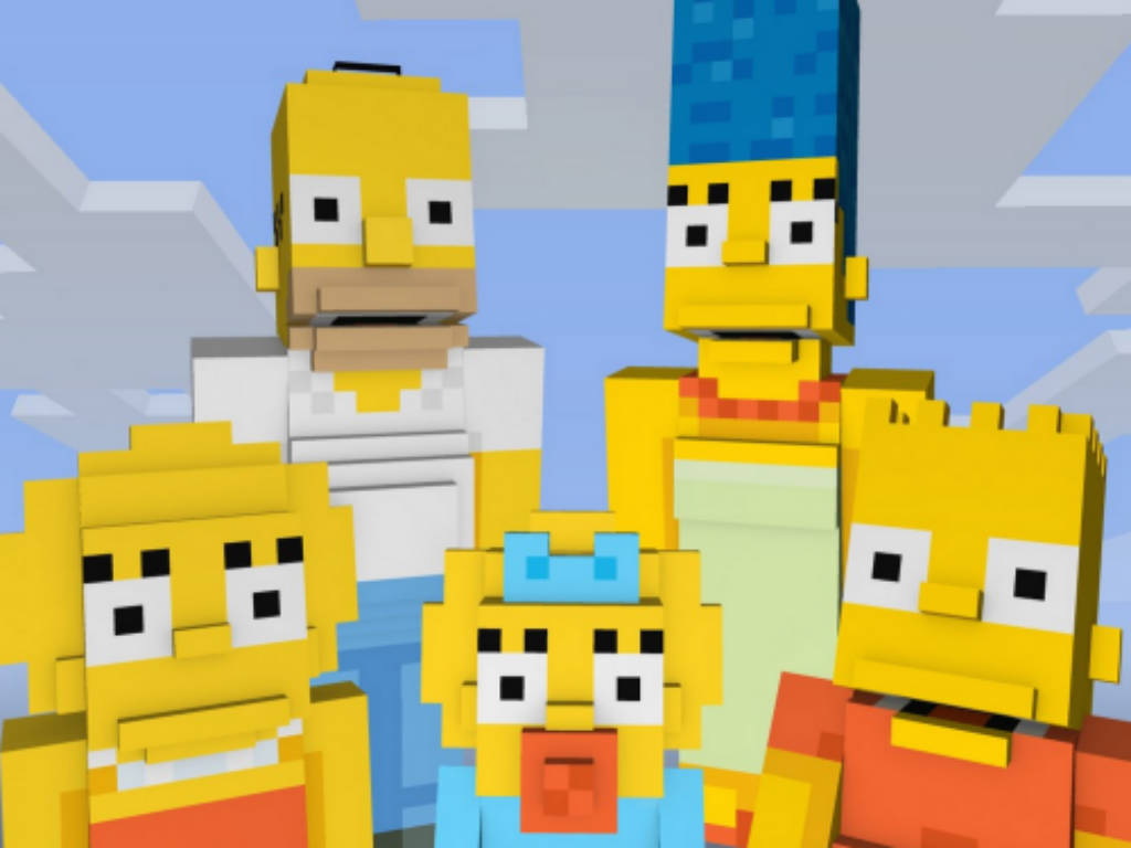 skin de los simpsons en minecraft.