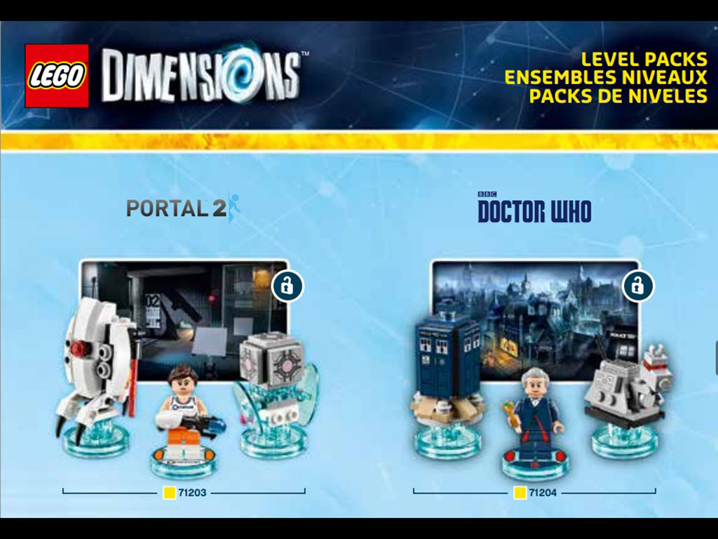 Set lego de Dr. Who y Portal