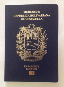 El pasaporte biométrico Venezolano.