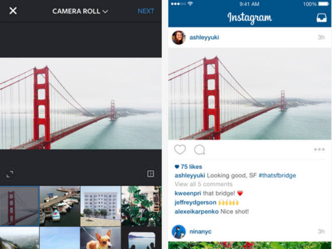 Ahora desde Instagram puedes publicar tus fotos en vertical y horizontal. 