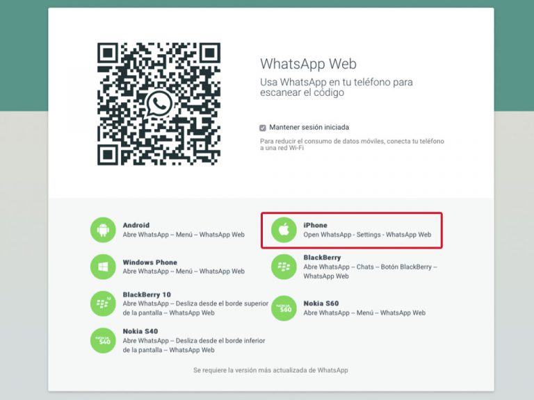 WhatsApp Web comienza a llegar al iPhone • ENTER.CO