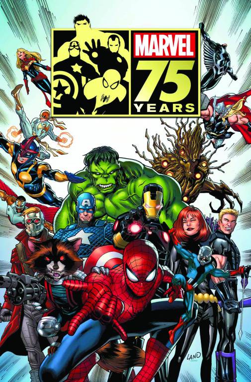 75 años de historia... sin los Cuatro Fantásticos, o los X-Men. 