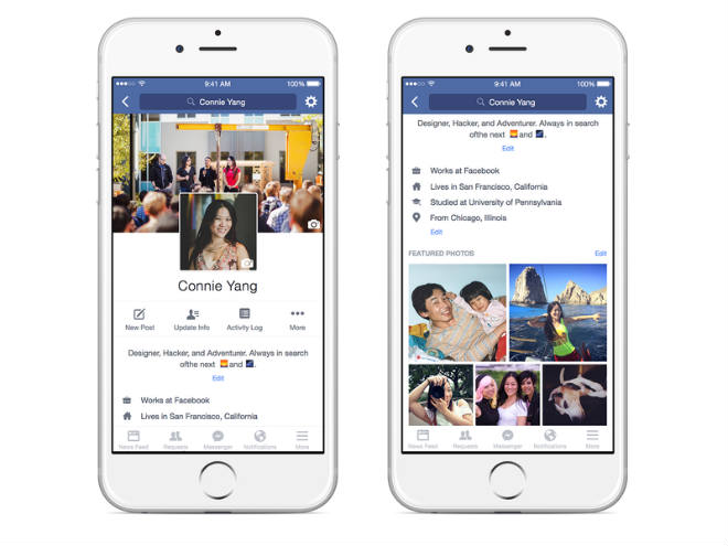 Facebook cambiaría su diseño en móviles. 