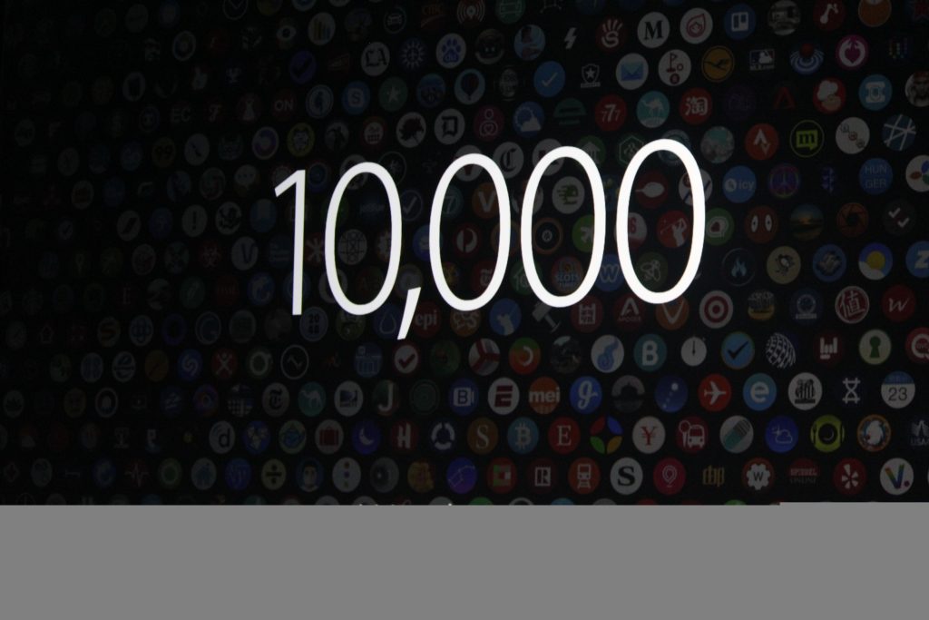 Más de 10.000 aplicaciones para el Apple Watch. 