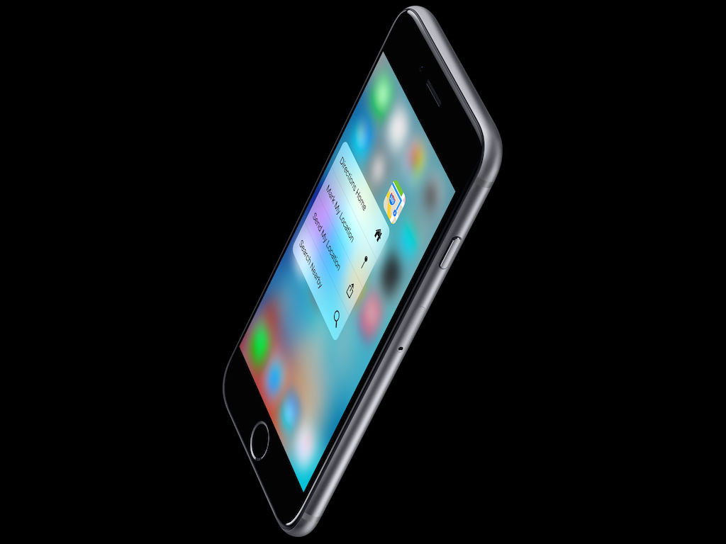 El 3D Touch, es una de las novedades del iPhone 6S.
