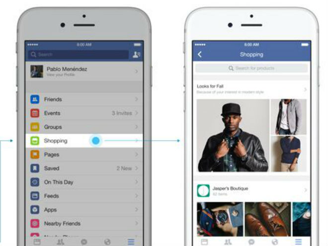 Facebook quiere apuntar al comercio electrónico. 