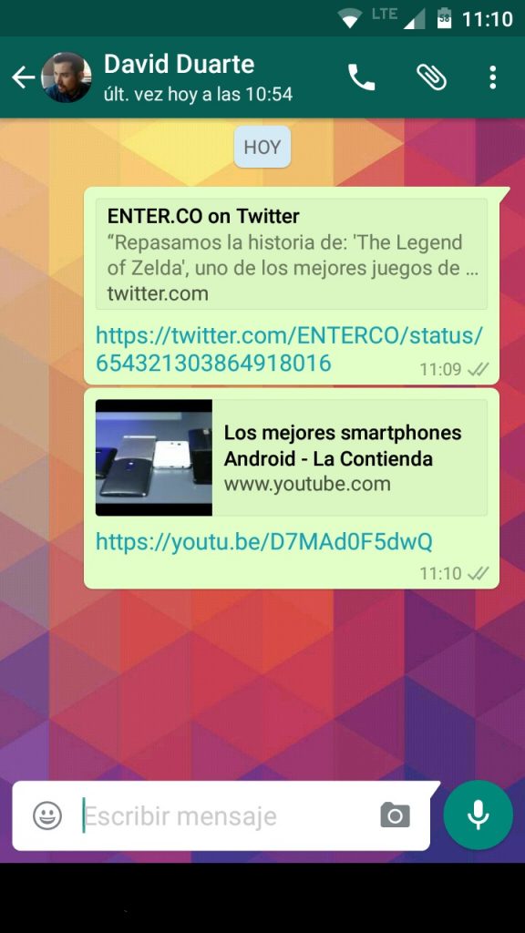 Con WhatsApp para Android podrás saber con antelación qué hay detrás de un link.