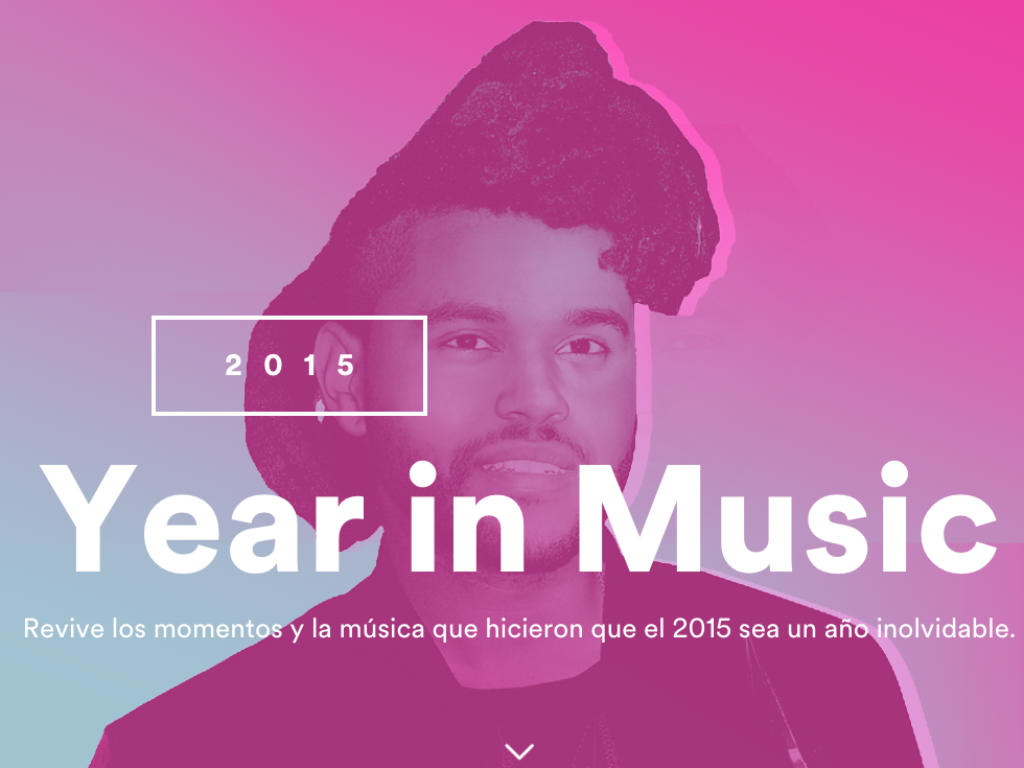 Conoce cómo estuvo tu año en música. 