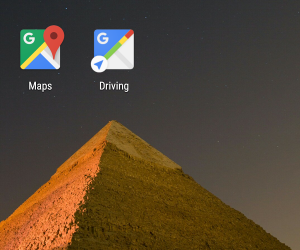 Podrás establecer un atajo a Driving Mode por medio del widget de Google Maps para Android.