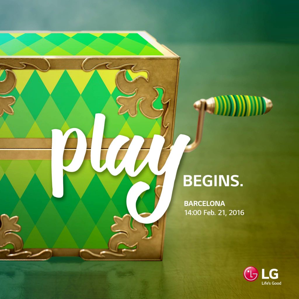 La invitación al evento de prensa de LG en el MWC 2016 trae una caja musical y el texto: el juego comienza. ¿Veremos el LG G5?