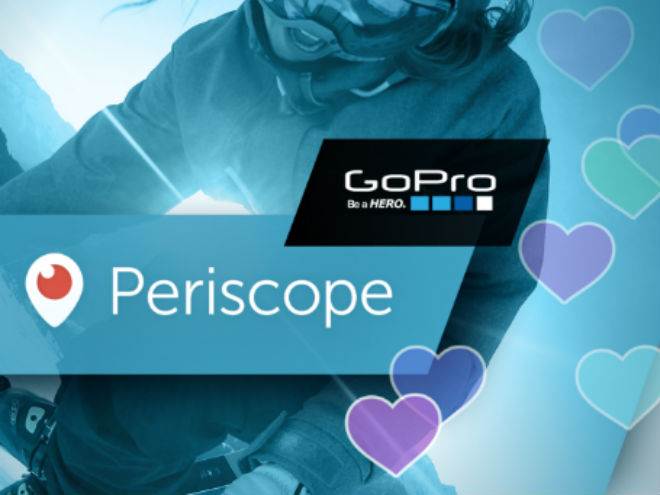 Nueva alianza entre GoPro y Periscope. 