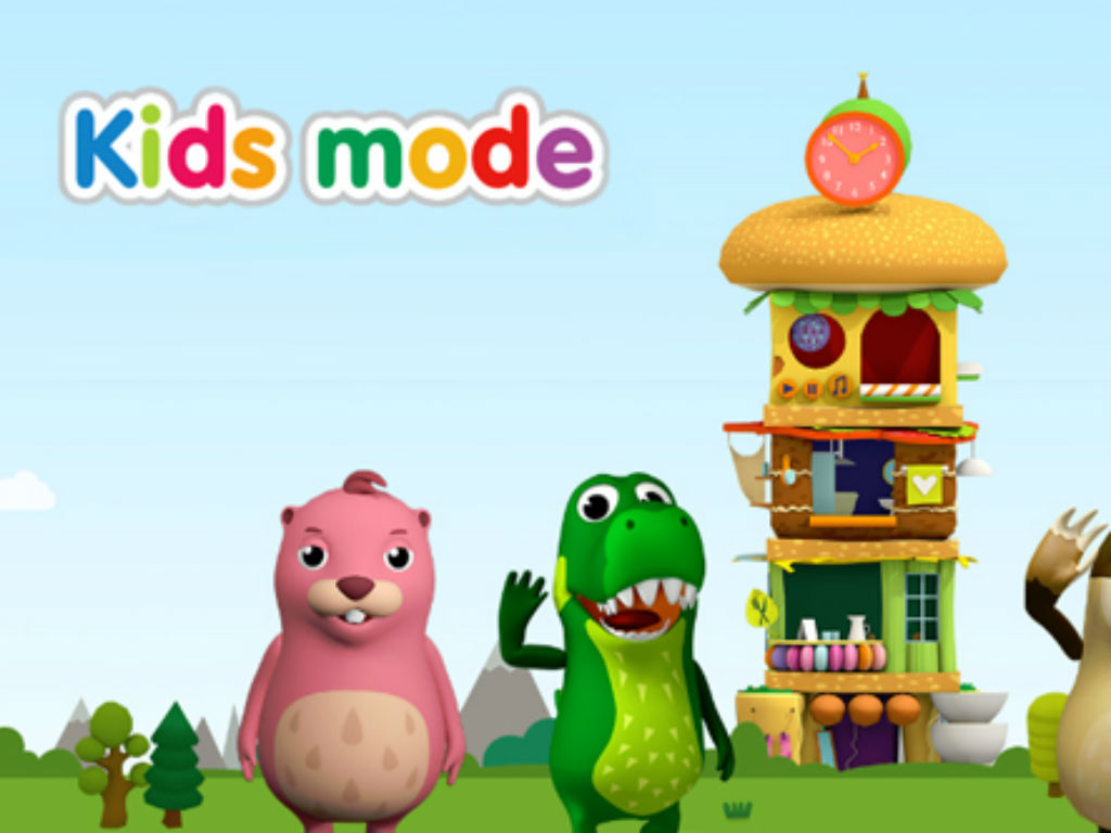 Los niños pueden jugar con varios personajes de animales. 