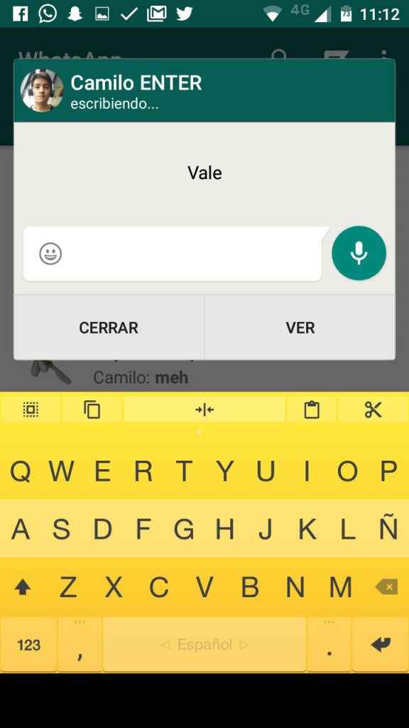 Estas son las respuestas rápidas de WhatsApp. 