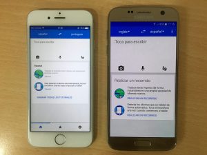 Google Translator está disponible para iOS y Android.