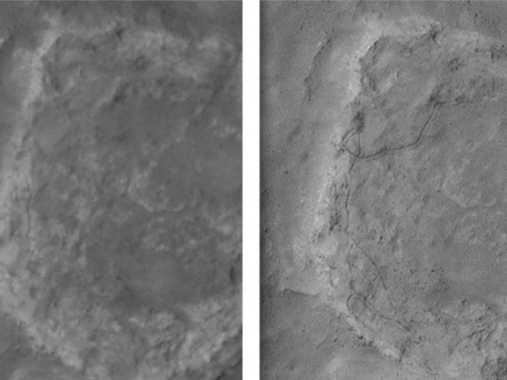 Este sistema permite ver mejor definición en las fotos de la superficie de Marte. 